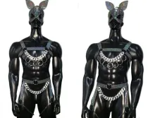 Holographic Elastic Men Harness,Gay outfit, LGBT pride, gay pride, men body harness, gay Harness, gay clubwear. Circuit Party Harness