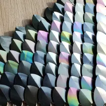 Wholesale  500pcs Large Size Holographic Iridescent Dragon Scale,ScaleMaille,Scale Mail Armor,Chainmaille,Mermaid Scale,Scale Maille Supplies