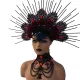 Gothic Halo Headband ,Floral Crown Headpiece Pregnancy Photo Shoot Maternity Photo Props Goddess Queen Boho