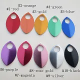 Mix 10 Colors Large Anodized Aluminum Dragon Scales sample