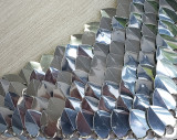 Wholesale 500pcs Large Mirror Silver Dragon Scale,ScaleMaille,Scale Mail Armor,Chainmaille,Mermaid Scale,Scale Maille Supplies