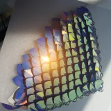 Wholesale 500pcs Large Plastic Iridescent Dragon Scale,ScaleMaille,Scale Mail Armor,Chainmaille,Mermaid Scale,Scale Maille Supplies