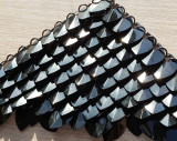 Wholesale 500pcs Large Plastic Bright Black Dragon Scale,ScaleMaille,Scale Mail Armor,Chainmaille,Mermaid Scale,Scale Maille Supplies