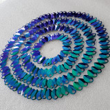 Wholesale 500pcs Large Size Plastic Iridescent Green Dragon Scale,ScaleMaille,Scale Mail Armor,Chainmaille,Mermaid Scale,Scale Maille Supplies