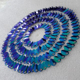 Wholesale 500pcs Large Size Plastic Iridescent Green Dragon Scale,ScaleMaille,Scale Mail Armor,Chainmaille,Mermaid Scale,Scale Maille Supplies