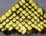 Wholesale 500pcs Large Plastic Mirror Gold Dragon Scale,ScaleMaille,Scale Mail Armor,Chainmaille,Mermaid Scale,Scale Maille Supplies