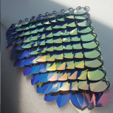 Wholesale 500pcs Large Plastic Iridescent Dragon Scale,ScaleMaille,Scale Mail Armor,Chainmaille,Mermaid Scale,Scale Maille Supplies