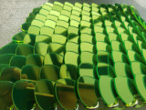 Wholesale 500pcs Large Plastic Acrylic Mirror Neon Green Dragon Scales,Scale Maille Bulk Supplies,ScaleMaille,Scale Mail Armor,Chainmaille,Mermaid Scale