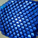 Wholesale 500pcs Blue Large Anodized Aluminum Dragon Scales ,3D Scalemail Scales Bulk and Chainmaille Scalemaille, Dragon Armor Cosplay High Quality
