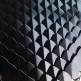Wholesale 500pcs Black Large Anodized Aluminum Dragon Scales ,3D Scalemail Scales Bulk and Chainmaille Scalemaille, Dragon Armor Cosplay High Quality