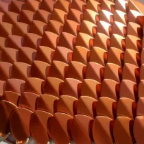 Wholesale 500pcs Orange Large Anodized Aluminum Dragon Scales ,3D Scalemail Scales Bulk and Chainmaille Scalemaille, Dragon Armor Cosplay High Quality