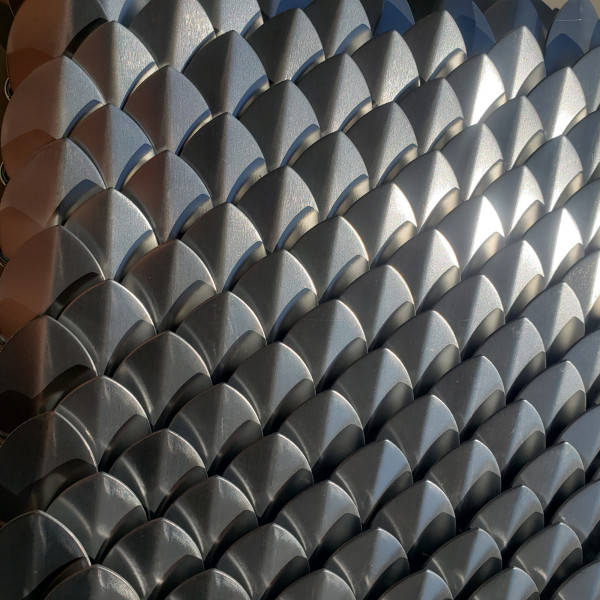 Wholesale 500pcs Silver Large Anodized Aluminum Dragon Scales ,3D Scalemail Scales Bulk and Chainmaille Scalemaille, Dragon Armor Cosplay High Quality