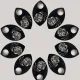 100pcs Laser Etched DnD Dice Large Scales Large Anodized Aluminum Dragon Scales ,3D Scalemail Scales Bulk and Chainmaille Scalemaille, Dragon Armor Cosplay High Quality