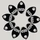 500pcs Laser Etched DND Large Scales Large Anodized Aluminum Dragon Scales ,3D Scalemail Scales Bulk and Chainmaille Scalemaille, Dragon Armor Cosplay High Quality