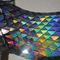 Wholesale 500pcs Large Rainbow Iridescent Holographic Alloy Dragon Scales with Dragon Scale Details ,3D Scalemail Scales Bulk and Chainmaille Scalemaille, Dragon Armor Cosplay High Quality
