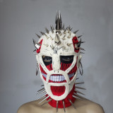 Skull Spiked Mohawk Crochet Ski Mask Balaclava Beanie Knitting Masks for Men or Women,Halloween Mask,Festival Masquerade Mask