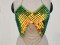 Handmade Burning Man Rave Holographic  Iridescent Scalemail armour Crop Top Scalemaille Bra Top