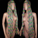 18 Colors Long Diamond Wig,Rhinestone Wig,Festival Wig,Rave Wig,Drag Queen Wig