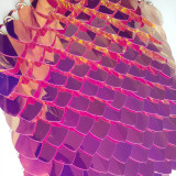 wholesale 500pcs Large Size Plastic Iridescent Dragon Scale,ScaleMaille,Scale Mail Armor,Chainmaille,Mermaid Scale,Scale Maille Supplies
