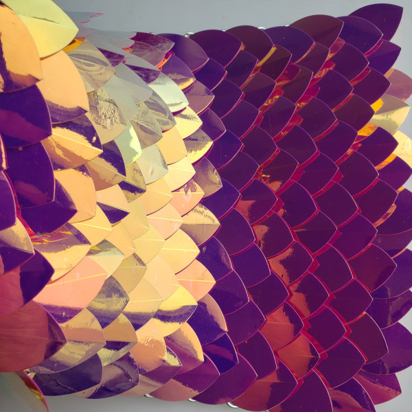 wholesale 500pcs Large Size Plastic Iridescent Dragon Scale,ScaleMaille,Scale Mail Armor,Chainmaille,Mermaid Scale,Scale Maille Supplies