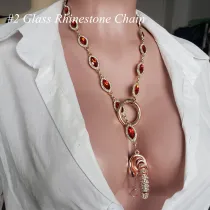 Jewelry Chain Erectable Penis Rope Slip Chain Necklace Gag Gift, Naughty Bachelorette Feminist Jewelry