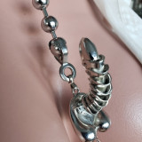 Erectable Penis Rope Slip Chain Necklace Gag Gift, Naughty Bachelorette Feminist Jewelry