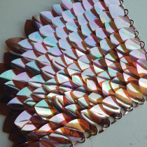 wholesale 500pcs Large Plastic Iridescent Dragon Scale,ScaleMaille,Scale Mail Armor,Chainmaille,Mermaid Scale,Scale Maille Supplies