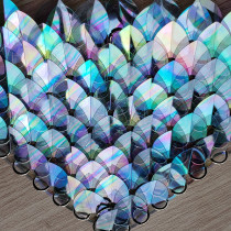 Wholesale 500pcs Plastic Iridescent Dragon Scales,Scale Maille Bulk Supplies,ScaleMaille,Scale Mail Armor,Chainmaille,Mermaid Scale