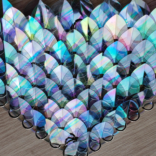 Wholesale 500pcs Plastic Iridescent Dragon Scales,Scale Maille Bulk Supplies,ScaleMaille,Scale Mail Armor,Chainmaille,Mermaid Scale