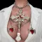 Giant Crucifix Cross Necklace,Goth necklace,Cross Choker,Goth Collar,Crucifix Goth Pendant