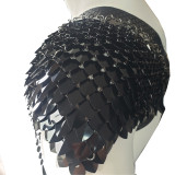 Scalemail Men Chest Harness Armor,Men Rave Top Outfits ,Burning Man Outfits,Carnival Costume, Festival Outfits,GOGO Dance Costumes