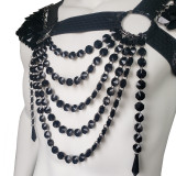 Scalemail Men Chest Harness Armor,Men Rave Top Outfits ,Burning Man Outfits,Carnival Costume, Festival Outfits,GOGO Dance Costumes