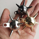 5pcs Large Flail Ball Pendant,jewelry charms for earrings,necklace making,Morning Star,Solid Spike Ball