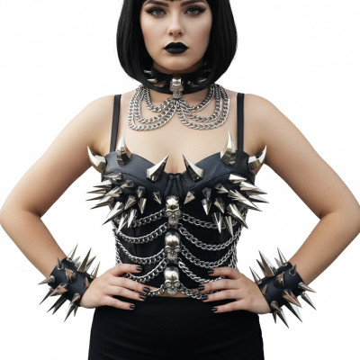 goth sexy clothing Goth Dark Summer Tanks Top Solid Basic Techwear Tops Women Mall Gothic Mesh  Patchwork Cross Vest Sleeveless T-shirt Alt Clothing main image 0