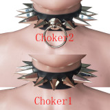 Plus Size Gothic Spiked Faux Leather Corset ,Cyberpunk Outfits,Burning Man Festival Clothing,Heavy Metal Rock Clothing