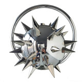 Spiked Mirror Ball Top Handle Bags,Flail Morning star Mace Handbags