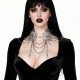 Metal Filigree Gothic Choker ,Spike Goth Vintage Necklace