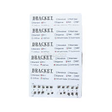 10 kits Dental Orthodontic metal bracket brace Mini Roth 022 345 hooks 20pc/pac