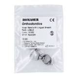 10X Orthodontic Roth Band with Lingual Cleat non-conv 0.022 37#+ U1 L1 4pcs/pkt