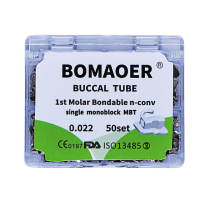 BOMAOER Dental Orthodontic 1st Molar Monoblock Oral Tube Roth 0.022 50 Sets