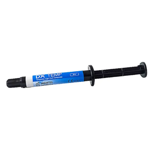 DX.TEMP Dental temporary light cure composite 2.5g/Syringe Blue Color