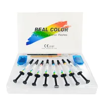 Color Nano Light Curing Dental Flowable-Color Composite Resin Kit 8 Syringes
