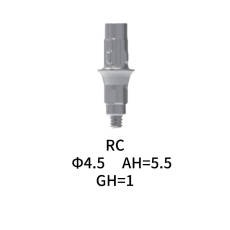 Straumann Compatible RC Cement_retained Abutment Φ4.5 AH5.5 GH1