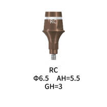 Straumann Compatible RC Cementable Abutment Φ6.5 AH=5.5 GH=3