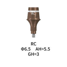 Straumann Compatible RC Cementable Abutment Φ6.5 AH=5.5 GH=3