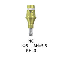 Straumann Compatible NC Cementable Abutment Φ5.5 AH4 GH3