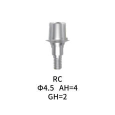 Straumann Compatible Dental Abutment RC TI Base Φ4.5 AH=4 GH=2