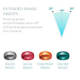 Titanium Dental Abutment Kit Metal Caps Assortment Kits 20°-40° For Zest system