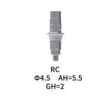 Straumann Compatible RC Cement_retained Abutment Φ4.5 AH5.5 GH2