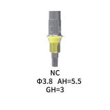 Straumann Compatible NC Cement-retained Abutment Φ3.8 AH5.5 GH3